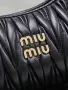Miu Miu Wander Matelassé Bag – Black, снимка 5