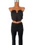 Bershka дамски къс топ дънково яке и клин Energetics DRYPLUS, снимка 7