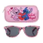 Детски слънчеви очила за момиче розови lilo stitch с калъфка_1250596, снимка 1