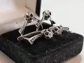 Руско сребро. Пръстен и обеци , снимка 1