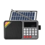 Соларно портативно радио JOC H6108REC-S с Bluetooth, FM радио и MP3 плеър, снимка 6