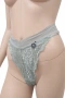 Hunkemöller дантелено долнище XL в цвят светъл мента/сиво-зелено, снимка 2