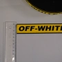 OFF-WHITE декоративен ластик жълт с черно лого 30мм, снимка 3