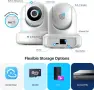 Amcrest 4MP ProHD вътрешна WiFi, охранителна IP камера с панорамиране, снимка 1