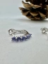 Сребърни обеци с Танзанит, снимка 9