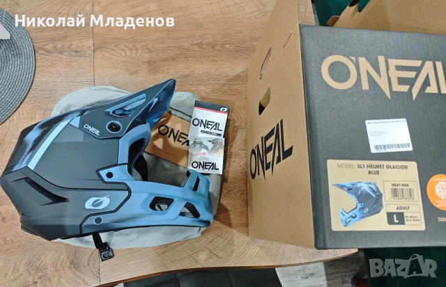 Каска O'NEAL SL1 GLACIOR BLUE - размер L, снимка 2 - Аксесоари за велосипеди - 54867629
