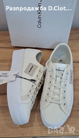 Calvin Klein кецове 39 естествена кожа , снимка 7 - Кецове - 54828367
