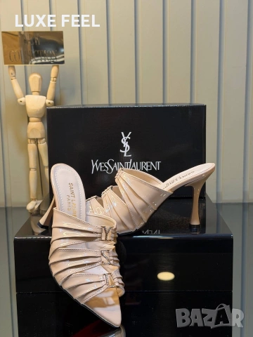 Yves Saint Laurent ⚜️ Christian Louboutin⚜️ Chanel ⚜️Дамски Чехли , снимка 6 - Чехли - 55075311