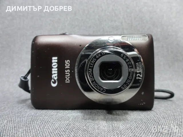 ЦИФРОВ ФОТОАПАРАТ CANON IXUS 105 BROWN 12.1MP CCD DIGITAL CAMERA Y2K RETRO DIGICAM