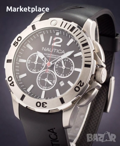 Мъжки спортен часовник NAUTICA Chronograph 10АТМ, снимка 2 - Мъжки - 54411463