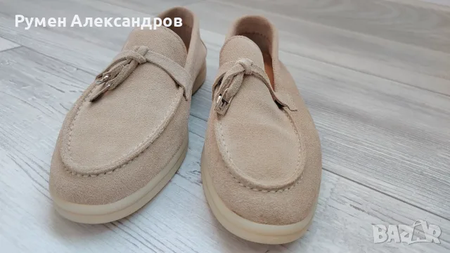 Нови дамски бежови мокасини LORO PIANA by Fabiano EUR37,5, снимка 7 - Дамски ежедневни обувки - 55532669