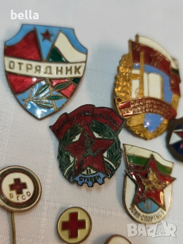 Емайлирани български стари знаци,значки, снимка 4 - Антикварни и старинни предмети - 54957707