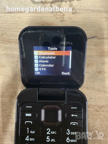 Сгъваем телефон i16 Pro Dual SIM Bluetooth камера FM радио 1000mAh 12м гаранция, снимка 13 - Телефони с две сим карти - 54165974