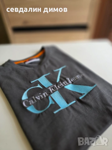 Тениска Calvin Klein- бродерия, снимка 3 - Тениски - 54886130