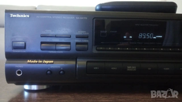 Technics SA-GX170 + Дистанционно, снимка 3 - Ресийвъри, усилватели, смесителни пултове - 54386711