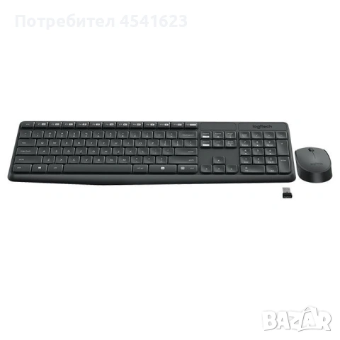 Безжичен Комплект клавиатура с мишка LOGITECH MK235, снимка 2 - Клавиатури и мишки - 54717288