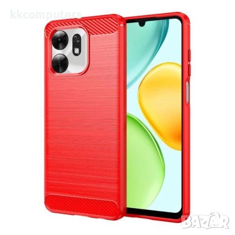 Карбонов TPU Калъф за Honor X6d 5G - Четкана текстура, 3 цвята, снимка 3 - Калъфи, кейсове - 54517896
