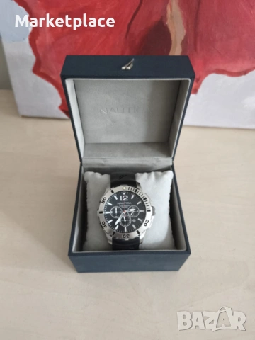 Спортен мъжки часовник NAUTICA Chronograph 10АТМ, снимка 6 - Мъжки - 54411463