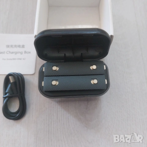 Зарядна кутия aMagisn за Insta360 ONE X2 | Бързо зареждане & Слот за 2 батерии | Fast Chargi, снимка 3 - Друга електроника - 54383488