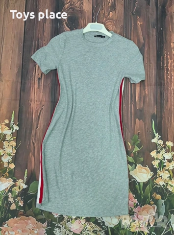 S/M Bershka рокля рипс, снимка 2 - Рокли - 55231678
