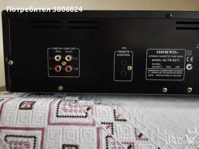 Двуглав касетен дек Onkyo TA-6211, снимка 6 - Декове - 55682156