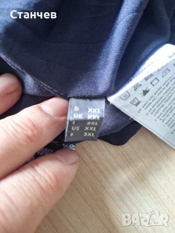 Оригинална макси рокля Esprit с плътен зиг-заг десен, размер XXL / 3XL, снимка 2 - Рокли - 54968478