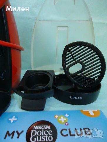 Кафемашина с гаранция 1 година NESCAFÉ® Dolce Gusto Krups Piccolo.Red, снимка 3 - Кафемашини - 54478478