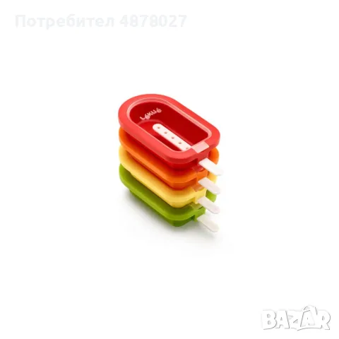 Комплект форми за ледени близалки на клечка Lekue 4 броя