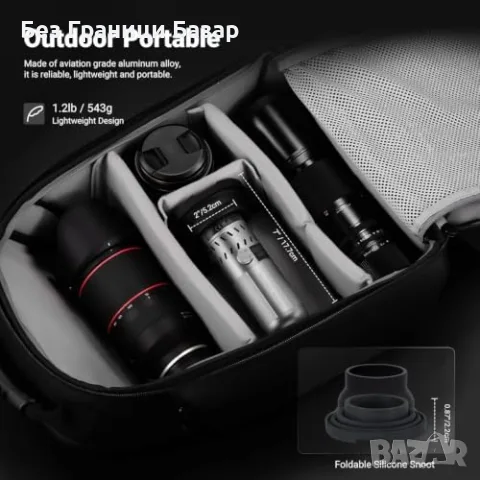 Нова Портативна RGB LED светлина NEEWER FL20 20W за TikTok YouTube студио, снимка 8 - Светкавици, студийно осветление - 55564729