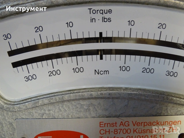 Силомер Ernst Torque tester №921/№911 300-0-300Ncm/50-0-50Ncm, снимка 9 - Други инструменти - 54855099