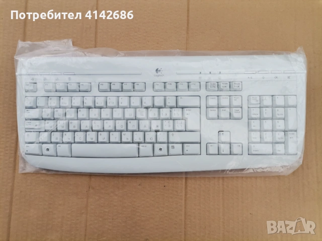 Клавиатура LOGITECH WHITE INTERNET 350 RUSS LAYOUT - Украински език