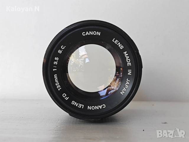 Обектив Canon FD 135mm f/3.5 S.C. за Canon FD байонет, снимка 2 - Обективи и филтри - 54611382