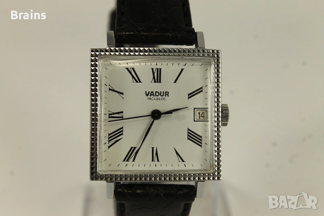 1960's VADUR Швейцарски Ръчен Часовник 17 Jewels, снимка 4 - Антикварни и старинни предмети - 54929568