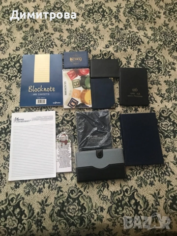 Малки тефтерчета /тефтери, бележник, бележници/, кубче с листчета, листи
