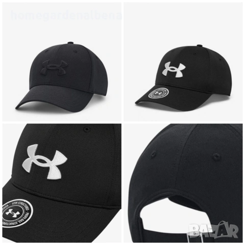 Under Armour Blitzing Low Adjustable Cap Black/White — Унисекс шапка с козирка Черно/Бяло