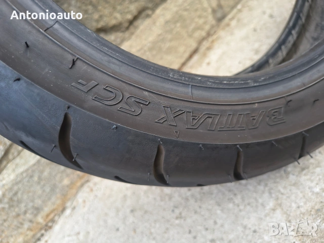 120 70 12 bridgestone battlax scf гуми скутер гума предна, снимка 9 - Гуми и джанти - 55123897