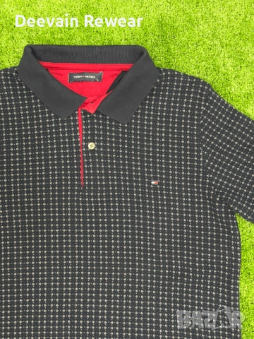 Tommy Hilfiger | Casual Luxury | Мъжка поло риза | Размер: L | Синя | Като нова, снимка 3 - Тениски - 54744471