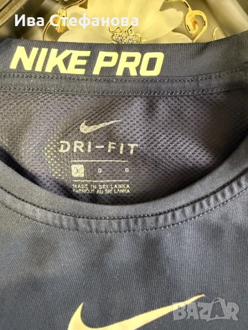 Нова 100% оригинална еластична блуза Nike pro Sri Lanka Шри Ланка . Унисекс модел, снимка 4 - Спортни дрехи, екипи - 54139541