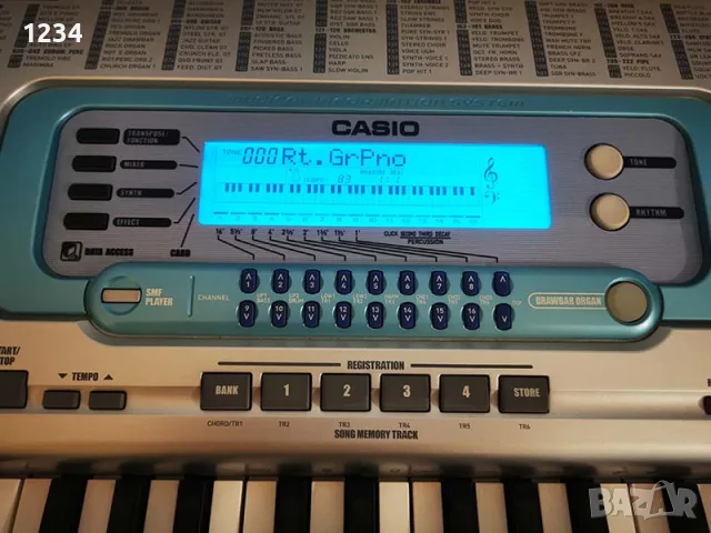 Професионален Синтезатор клавир CASIO WK-3000 пиано с 6 октави , снимка 4 - Синтезатори - 55695558