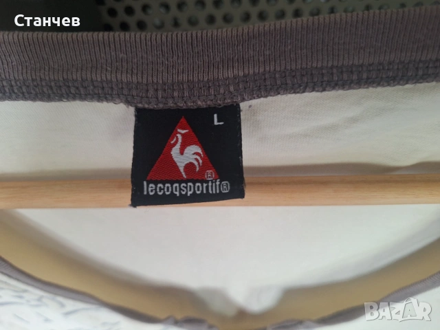 Оригинален мъжки потник LE COQ SPORTIF – Размер L – 100% Памук, снимка 2 - Други - 54990086