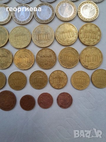 евро монети 2002 Германия, снимка 5 - Нумизматика и бонистика - 54105905