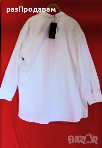Чисто Нова Риза с Етикети-XXXXXL-Марка BLACK Fashon- 100% Памук- Мъжка- Дамска- Класически Модел, снимка 5 - Ризи - 54612464