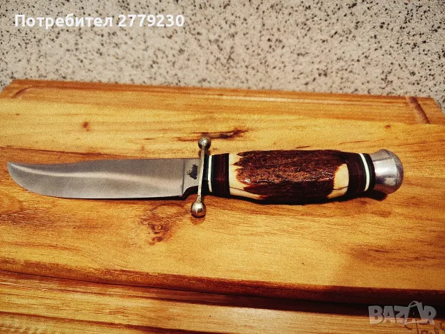 Нож ловен Made in Germany" Hubert Solingen, снимка 4 - Ножове - 55400125