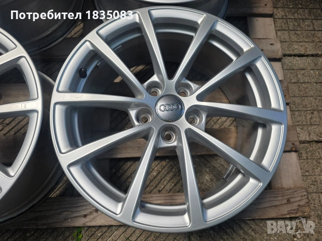 Лети джанти 17ки 5х112 Audi, снимка 6 - Гуми и джанти - 55063660