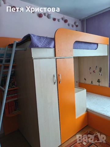 Продавам двуетажно легло за детска стая с два матрака размер 82/190, снимка 13 - Спални и легла - 50433768