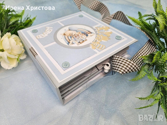 Ръчно изработено албу че за новородено, снимка 15 - Декорация за дома - 55162115