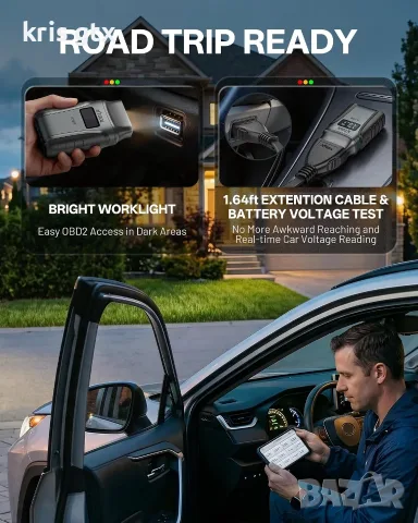 XTOOL AnyScan A30М – Професионална OBD 2 безжична автомобилна диагностика Двупосочен тест, снимка 13 - Аксесоари и консумативи - 55316910