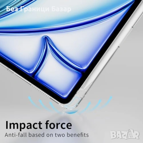 Нов Тънък калъф за iPad Air 10.9/11, прозрачен гръб с магнитно заспиване, кейс таблет Айпад, снимка 6 - Калъфи, кейсове - 55153015