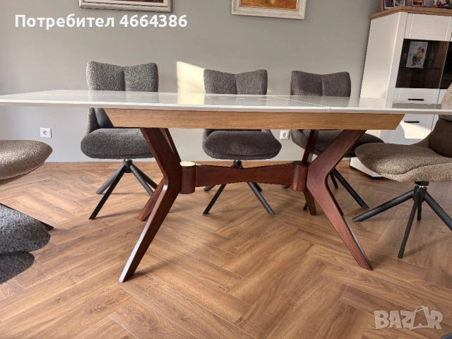 Трапезна маса, MDF, снимка 3 - Маси - 54003489