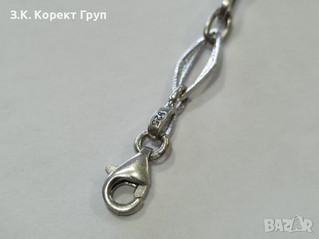 Сребърна гривна 925 / корона / 4,19 гр, снимка 5 - Гривни - 54385101